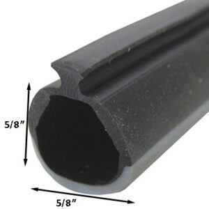 Seal - Bulb - Extruded Slide In - Black & Gray - Thick Wall - 1000'/Bx