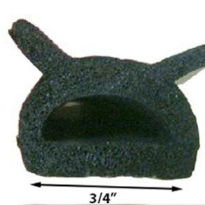 Seal - D Seal - w/ Ears - For Bunk Door - Black - 250'/Rl - 730055