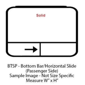 Window - 48" x 35" x 9" - SP/BT - Grey 20 - Temp - Black - 8800