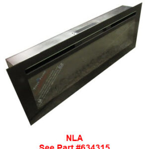 Fireplace - 48" - Electric - Flush Mount - w/Remote Control - LED - WWFRPL - EF - Black