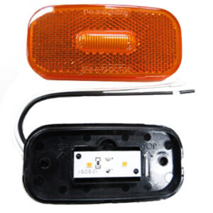 Light - Clearance - 12V - LED - Rectangle - Amber (200/Bx)