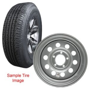 Tire - Good Ride - ST205/75R15 LRD - 15 x 5 - Steel Silver Mod - Nitrogen
