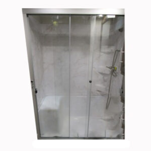 Shower - Door - 48"-52" x 67" - Triple Sliding - Nickel - w/Clear Glass
