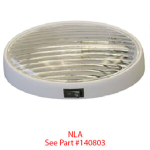 Light - Porch - Clear Lens - OvaL - w/Switch - White