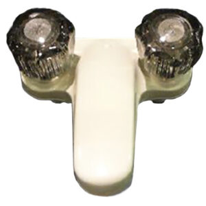 Faucet - Lavatory - 4" - Smoke Handles - Plastic - Bisque