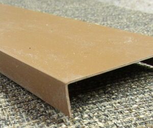 Trim - U Channel - 2 7/8" - Brown - 96"