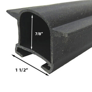 Seal - Slide On D Seal - w/Fins - EK - Black - 400'/Box