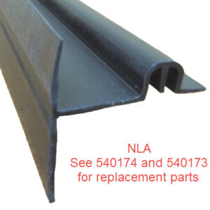 Seal - Co-Extruded - Upper Floor Cap/Wear Bar - 1/2" - Black - 175"