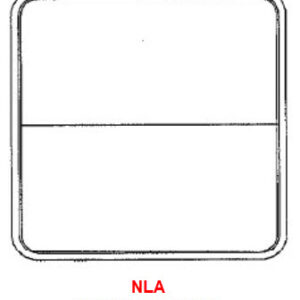 Window - 48"H x 18"W - SV - Grey 20 - Temp - Black - Frameless