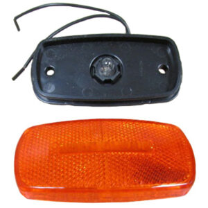 Light - Clearance - Oval - Amber - Black Base - MC32ABB