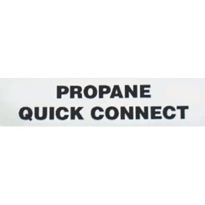 Label - Propane Quick Connect
