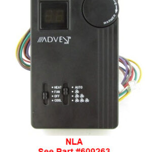 A/C - Thermostat - Analog - w/Furnace Control - ACTH11B - Black - Advent Air