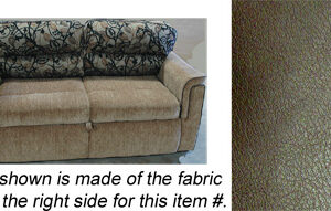 (DO NOT USE, USE KRV 395293)Sofa - Tri Fold - Platinum - 2013 - 68" - V2 - Lauren Ashley - Majestic II Chocolate - w/Contrast Top Stitch
