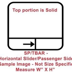 Window - 72" x 35" - SP/TBAR - Grey 20 - Temp - Black Frame - 8800-444043