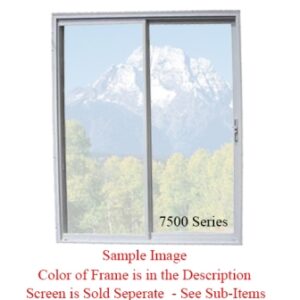 Patio - Door - 60" x 76" - XO - DSB CL Tmp - Black - 7500 Series