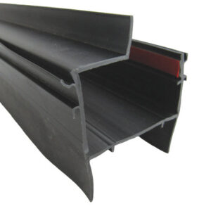 Seal - Double Wiper - Wall Jamb - 1.875" x 42.75" - Tri-Extruded - TPE/TPV - Black