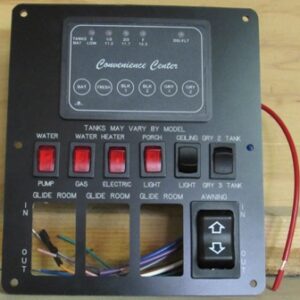 Monitor Panel - Convenience Center - 6 3/4" x 5.85" - 6 Tanks - 8 Switches