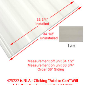 Siding - 024 - 36" x 96" - 1MDM SL - Tan