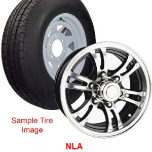 Tire - Constancy - ST225/75R15 LRD - 15" x 6" - 6H 5.5 - Gunmetal Jaguar Aluminum Wheel - Nitrogen