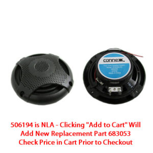 Radio - Speaker - 5 1/2" - Poly Cone - LED - Black - Connexx