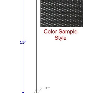 Skirt - Metal - 030 - 16" x 144" - D-77 - Black - TP - DE