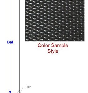 Skirt - Metal - 030 - 18" x 150" - D-22 - Black - TP - DE