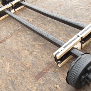 Axle - 3500# - Torflex #10 - 5 On 4.5 Hub & Drum - Electric Brakes - High Profile Brkts - 22.5 Degree Down Trailing