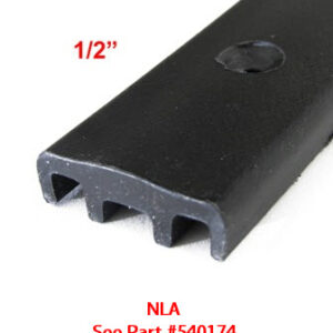 Seal - Co-Extruded - 1/2" Black Wear Bar w/Slip - 168"