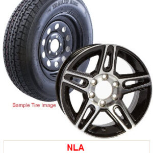 Tire - Trailer King II - ST225/75R15 E - 15" x 6" - 6-5.5 - Aluminum Black - Pinnacle