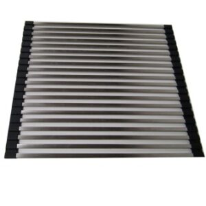 Cover - Sink - 25 1/2" x 14 3/4" - Roll Up - Drying Rack - Stainless Steel