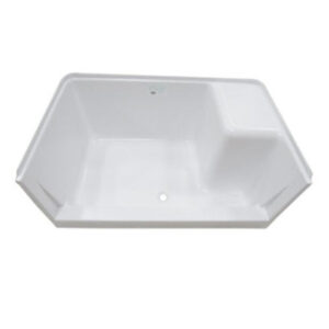 Shower - Pan - 30" x 48" - w/RH Seat - White
