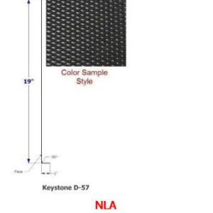 Skirt - Metal - 030 - 20" x 180" - D-57 - Black - TP - DE