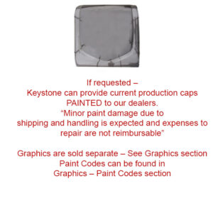 Cap - Front - 3/4 - Fiberglass - 2019 - Sprinter - TT - No Window - Primer - Gray