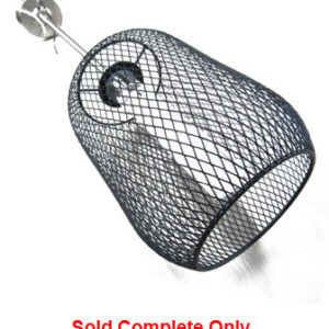 Light - Pendant - w/Flat Black Lantern Mesh Shade - Satin Nickel - EX-2178-SN/FB