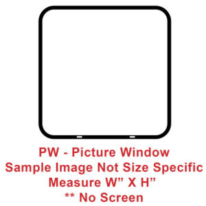 Window - 18" x 22" - PW - CLR - Temp - Black - #8800