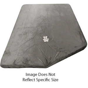 Mattress - Bunk - 3 1/2" x 51" x 74" - w/31" x 21 1/2" RH Angle - 1633 - 1S-ST - Smooth - Teddy Bear Charcoal