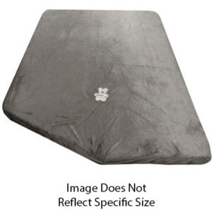 Mattress - Bunk - 2 1/2" x 48" x 72" - w/26" x 8" LH Angle - 1S-ST - Teddy Bear Charcoal