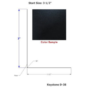 Siding - 040 - 3 1/2" x 121" - D-38 - Black