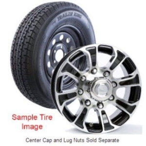 Tire - Trailer King RST - ST235/80R16 E - PDW - 16" x 6" - 8-6.5 - Alum - Summit - Black - Nitrogen