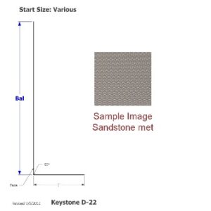 Siding - 030 - 35" x 96" - w/Break - D-22 - Sandstone Met - DE