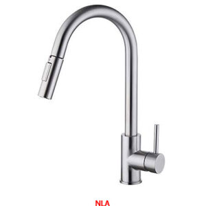 Faucet - Kitchen - 15 .1/2" - Gooseneck - Pull Down - Brushed Nickel