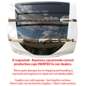 Cap - Front - Fiberglass - 2018 - Volante - FW - w/o Window - White Gel