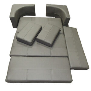 Cushion - U Dinette - Booth - Harbor - 78 1/2" - Ombre Seal - w/T270 Silver - Domestic