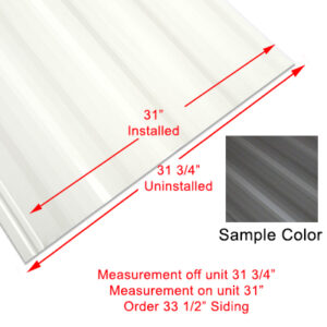 Siding - 024 - 33 1/2" x 96" - 1MDM SL - Auspex Gray