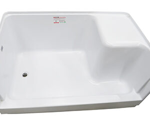 Shower - Pan - 30" x 48" - w/RH Seat - Left Center Drain - White