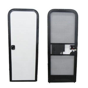 Entrance - Door - RH - 26" x 70" - 8030R - Polar White - No Window - SSTP - (Indent in Frame for Step) Friction Hinge - No Threshold