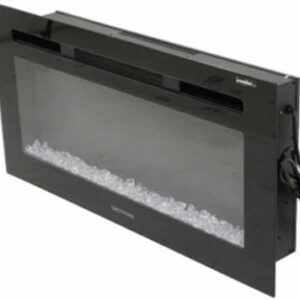 Fireplace - 40" - Electric - Recessed Mount - w/Remote Control - w/Crystal Ember Bed - RV42D80F-C1
