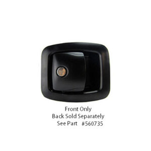 Door - Baggage - Aluminum - Lock Actuator - w/KC-SM-NK-391 Cylinder - No Keys - Black Powder Coat