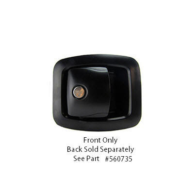 Door - Baggage - Aluminum - Lock Actuator - w/KC-SM-NK-391 Cylinder - No Keys - Black Powder Coat