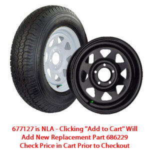 Tire - Ridgway Sport - ST215/75R14 LRD - 14" x 5.5" - 5 4.5 - Black Spoke - Steel Wheel - Dexstar